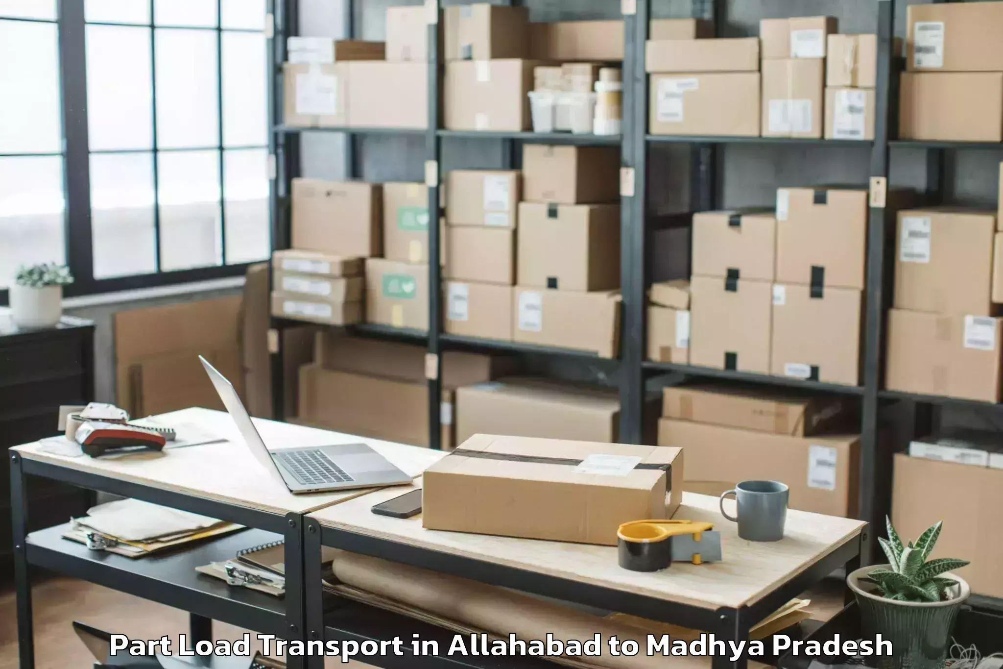 Easy Allahabad to Madhya Pradesh Part Load Transport Booking